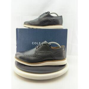 Cole Haan OriginalGrand Wingtip Oxford Mens Size 9.5W Black Leather Shoes C26469